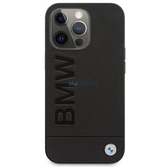 Etui BMW BMHMP14LSLLBK iPhone 14 Pro 6,1" fekete keménytok Aláírás Logó Impresszum Magsafe