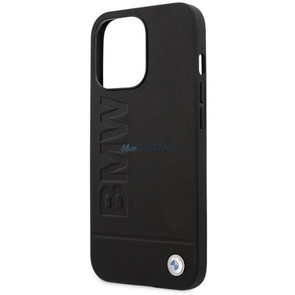 Etui BMW BMHMP14LSLLBK iPhone 14 Pro 6,1" fekete keménytok Aláírás Logó Impresszum Magsafe