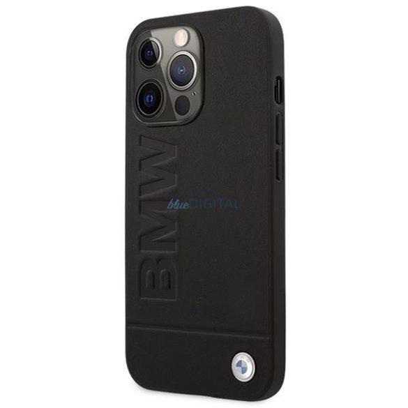 Etui BMW BMHMP14XSLLBK iPhone 14 Pro Max 6,7" fekete keménytok Aláírás Logó Impresszum Magsafe