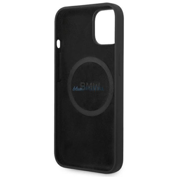 Etui BMW BMHMP14MSLBLBK iPhone 14 Plus 6,7" fekete keménytok szilikon Logó Magsafe