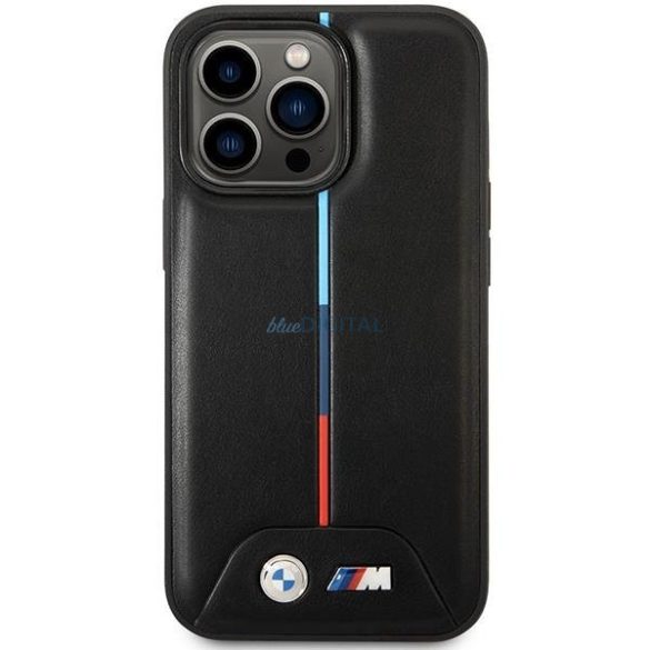 BMW BMHMP13X22PVTK tok iPhone 13 Pro Max 6.7" - fekete steppelt háromszínű MagSafe tok