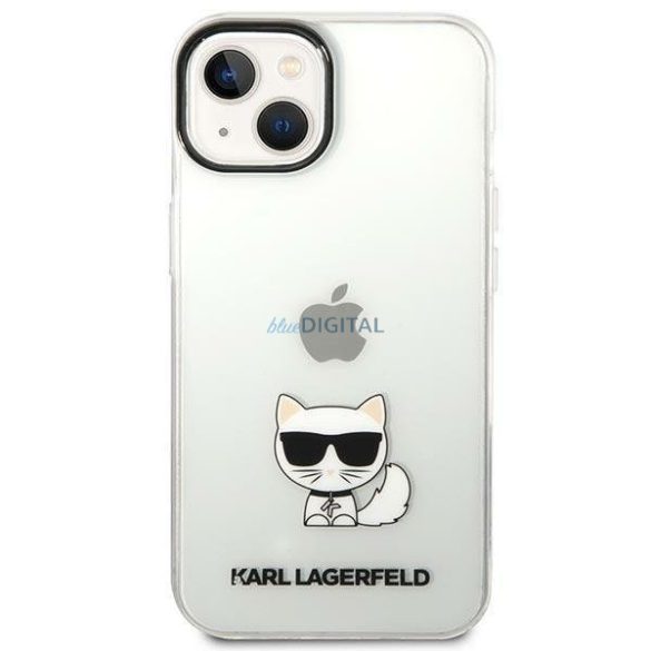 Karl Lagerfeld KLHCP14MCTTR iPhone 14 Plus 6,7" keménytok átlátszó Choupette Body