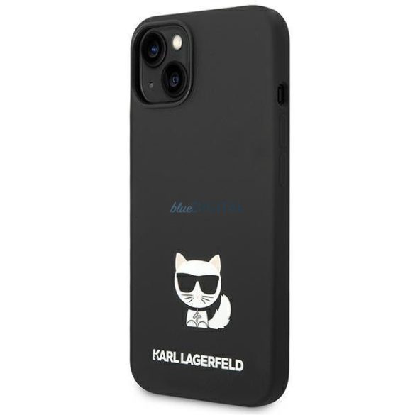 Karl Lagerfeld KLHCP14SSLCTBK iPhone 14 6.1 "hardcase fekete szilikon Choupette test