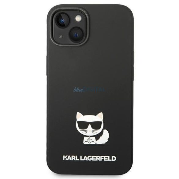 Karl Lagerfeld KLHCP14SSLCTBK iPhone 14 6.1 "hardcase fekete szilikon Choupette test