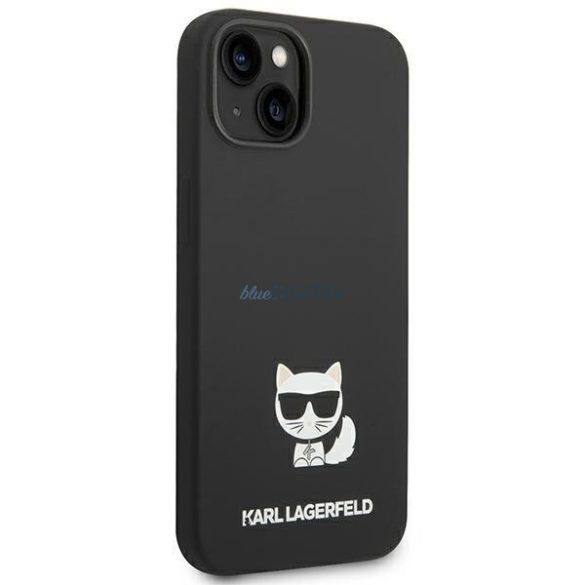 Karl Lagerfeld KLHCP14SSLCTBK iPhone 14 6.1 "hardcase fekete szilikon Choupette test
