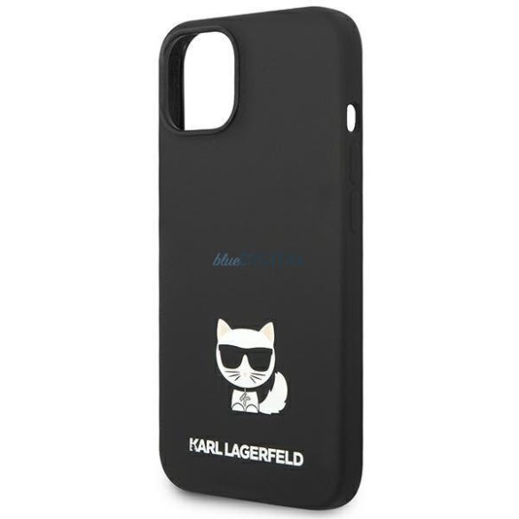 Karl Lagerfeld KLHCP14MSLCTBK iPhone 14 Plus 6,7" keménytokos táska fekete szilikon Choupette Body