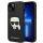 Karl Lagerfeld KLHCP14MSAPKHK iPhone 14 Plus 6,7 "fekete keménytokos Saffiano Karl's Head Patch Saffiano Karl fejforma