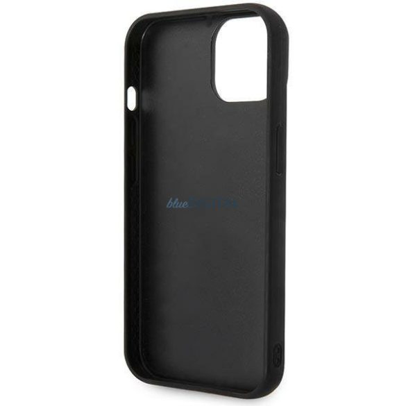 Karl Lagerfeld KLHCP14SPSQAK iPhone 14 6,1" keménytok fekete/fekete Puffy Elongated Logo (hosszúkás logó)