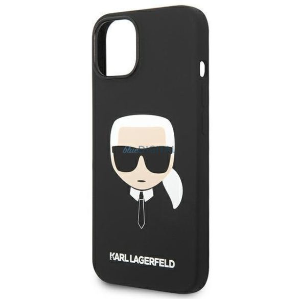 Karl Lagerfeld KLHMP14MSLKHBK iPhone 14 Plus 6,7" keménytok fekete szilikon Karl's Head Magsafe