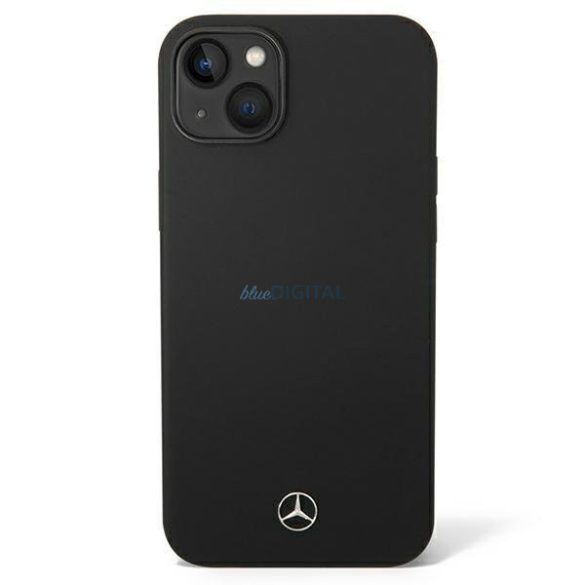Mercedes MEHCP14SSILBK iPhone 14 6,1" fekete keménytok szilikon vonal