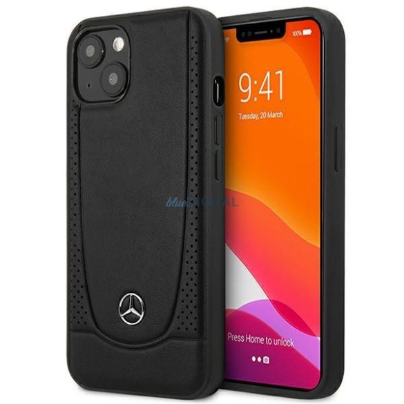 Mercedes MEHCP14MARMBK iPhone 14 Plus 6.7 "fekete keménytokos bőr Urban