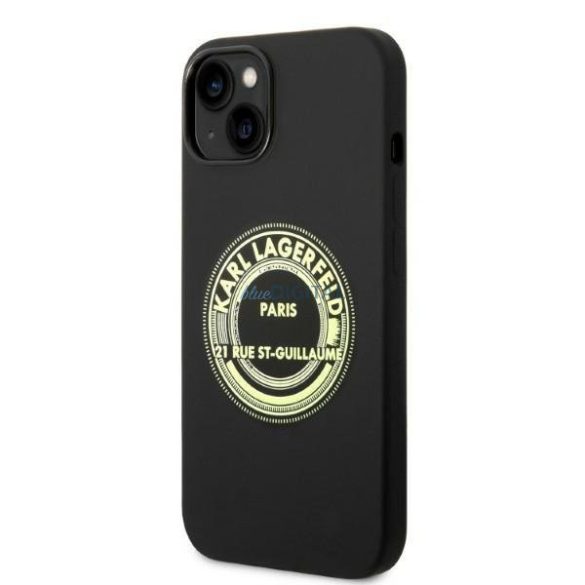 Karl Lagerfeld KLHCP14MSRSGRCK iPhone 14 Plus 6,7" keménytokos táska fekete szilikon RSG