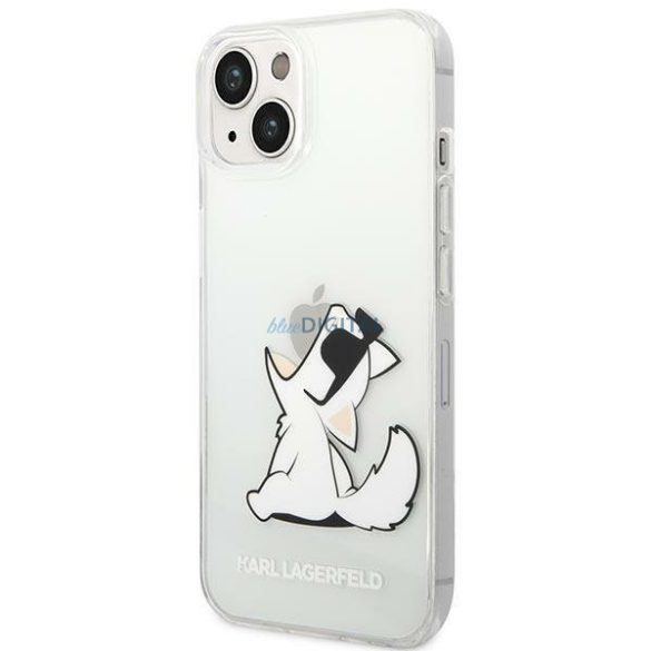 Karl Lagerfeld KLHCP14MCFNRC iPhone 14 Plus 6.7 "kemény tok világos / átlátszó Choupette Fun
