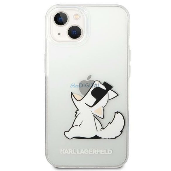 Karl Lagerfeld KLHCP14MCFNRC iPhone 14 Plus 6.7 "kemény tok világos / átlátszó Choupette Fun