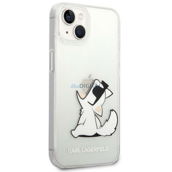 Karl Lagerfeld KLHCP14MCFNRC iPhone 14 Plus 6.7 "kemény tok világos / átlátszó Choupette Fun