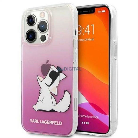 Karl Lagerfeld KLHCP14XCFNRCPI iPhone 14 Pro Max 6,7 "keménytok rózsaszín Choupette Fun