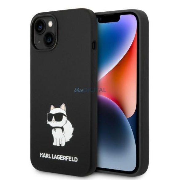 Karl Lagerfeld KLHCP14MSNCHBCK iPhone 14 Plus 6,7" keménytok fekete Szilikon Choupette