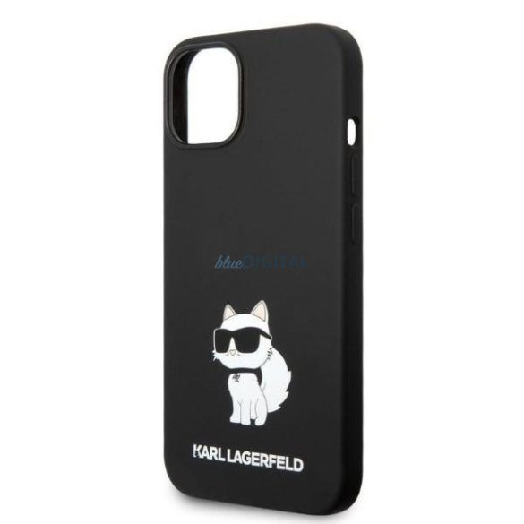 Karl Lagerfeld KLHCP14MSNCHBCK iPhone 14 Plus 6,7" keménytok fekete Szilikon Choupette