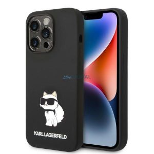 Karl Lagerfeld KLHCP14LSNCHBCK iPhone 14 Pro 6,1" keménytok fekete Szilikon Choupette