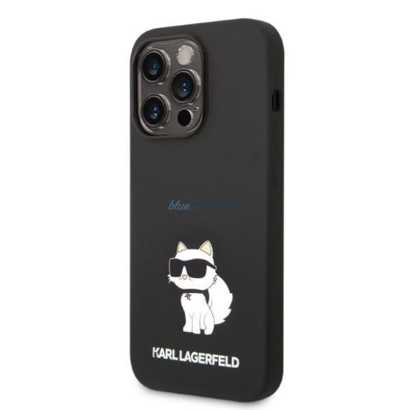 Karl Lagerfeld KLHCP14LSNCHBCK iPhone 14 Pro 6,1" keménytok fekete Szilikon Choupette