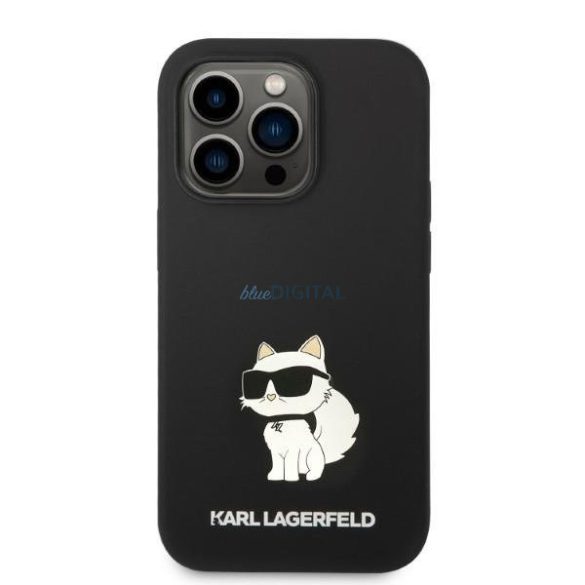 Karl Lagerfeld KLHCP14LSNCHBCK iPhone 14 Pro 6,1" keménytok fekete Szilikon Choupette