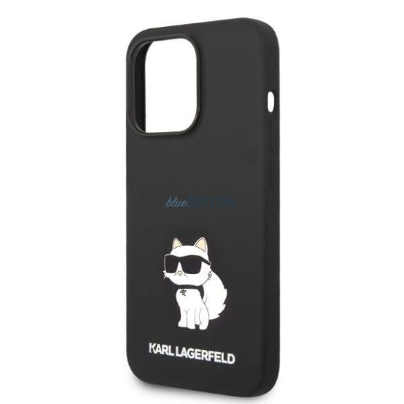 Karl Lagerfeld KLHCP14LSNCHBCK iPhone 14 Pro 6,1" keménytok fekete Szilikon Choupette