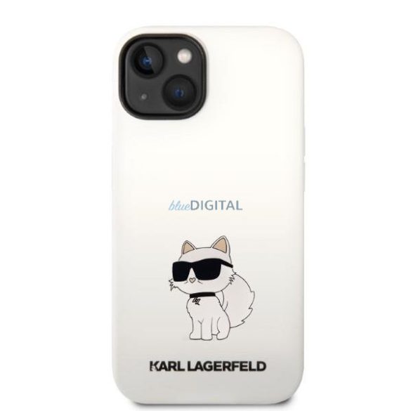 Karl Lagerfeld KLHCP14MSNCHBCH iPhone 14 Plus 6,7" keménytok fehér szilikon Choupette