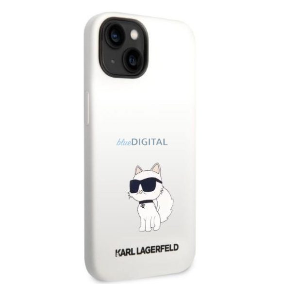 Karl Lagerfeld KLHCP14MSNCHBCH iPhone 14 Plus 6,7" keménytok fehér szilikon Choupette