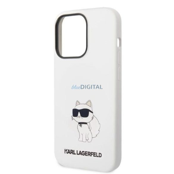 Karl Lagerfeld KLHCP14LSNCHBCH iPhone 14 Pro 6,1" keménytok fehér szilikon Choupette
