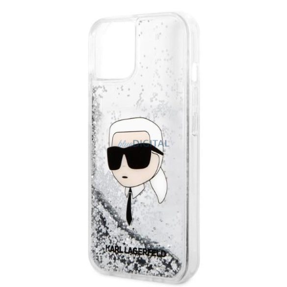 Karl Lagerfeld KLHCP14SLNKHCH iPhone 14 6.1" ezüst/ezüst keménytok csillogó Karl Head