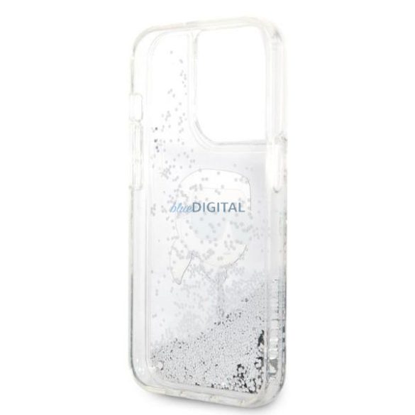 Karl Lagerfeld KLHCP14XLNKHCH iPhone 14 Pro Max 6,7" ezüst keménytok csillogó Karl Head