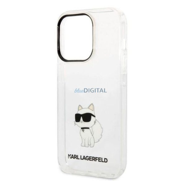 Karl Lagerfeld KLHCP14LHNCHTCT iPhone 14 Pro 6,1" átlátszó keménytok ikonikus Choupette