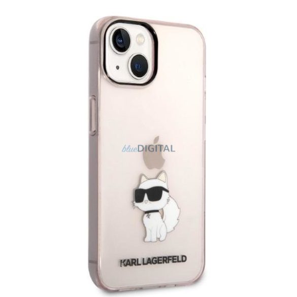 Karl Lagerfeld KLHCP14SHNCHTCP iPhone 14 6,1" rózsaszín keménytok ikonikus Choupette