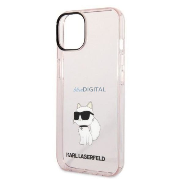 Karl Lagerfeld KLHCP14MHNCHTCP iPhone 14 Plus 6.7" rózsaszín keménytok ikonikus Choupette