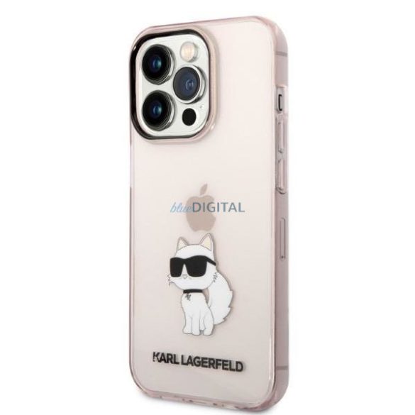Karl Lagerfeld KLHCP14LHNCHTCP iPhone 14 Pro 6.1" rózsaszín keménytok ikonikus Choupette