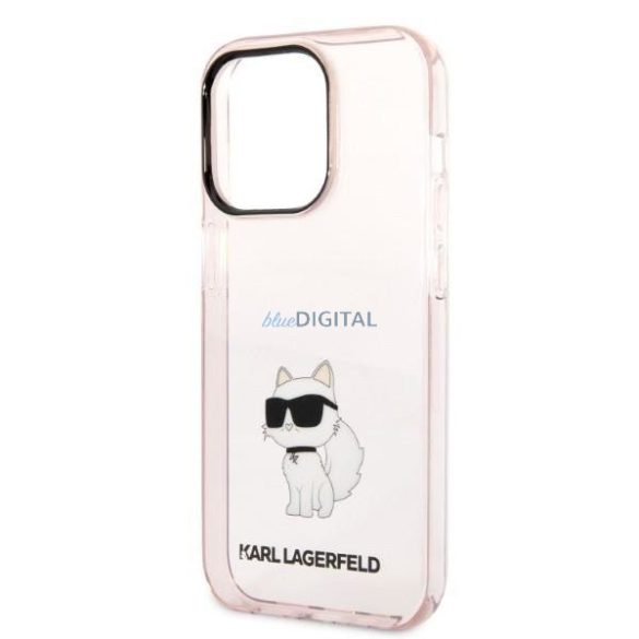 Karl Lagerfeld KLHCP14LHNCHTCP iPhone 14 Pro 6.1" rózsaszín keménytok ikonikus Choupette