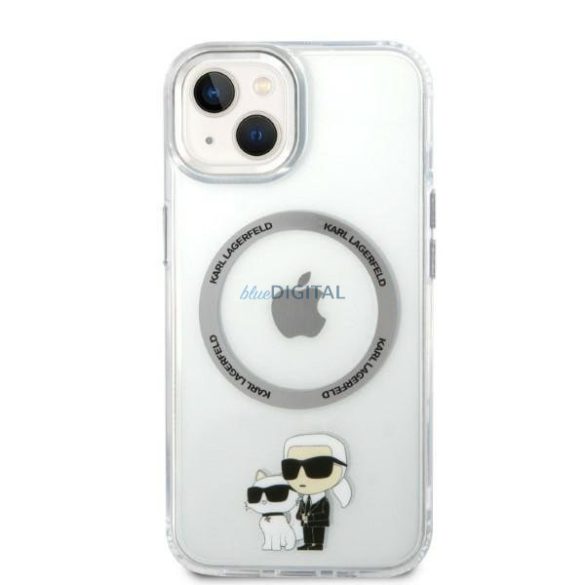 Karl Lagerfeld KLHMP14SHNKCIT iPhone 14 6.1" keménytok átlátszó Iconic Karl&Choupette Magsafe Iconic Karl&Choupette Magsafe