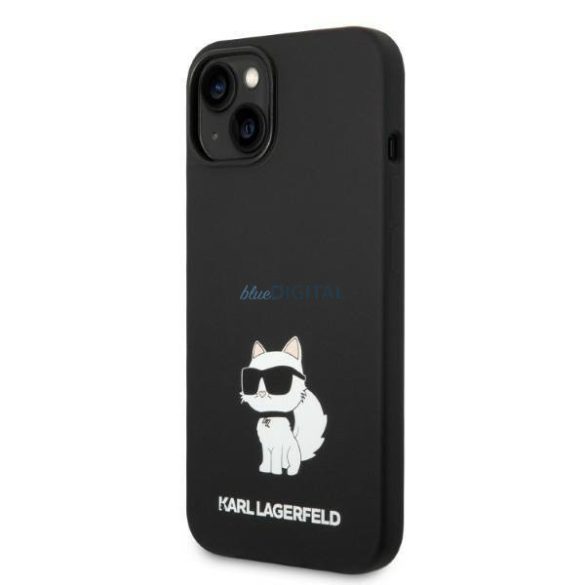 Karl Lagerfeld KLHMP14MSNCHBCK iPhone 14 Plus 6.7" keménytok fekete/fekete szilikon Choupette MagSafe