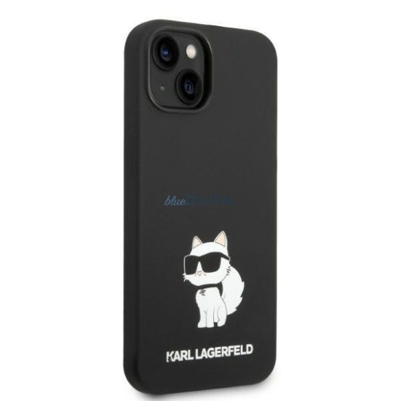 Karl Lagerfeld KLHMP14MSNCHBCK iPhone 14 Plus 6.7" keménytok fekete/fekete szilikon Choupette MagSafe