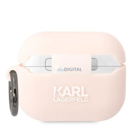 Karl Lagerfeld KLAPRUNIKP AirPods Pro tok rózsaszín/rózsaszín szilikon Karl Head 3D