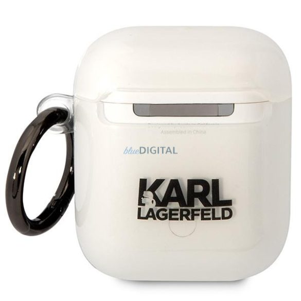 Karl Lagerfeld KLA2HNCHTCT Airpods 1/2 tok átlátszó ikonikus Choupette