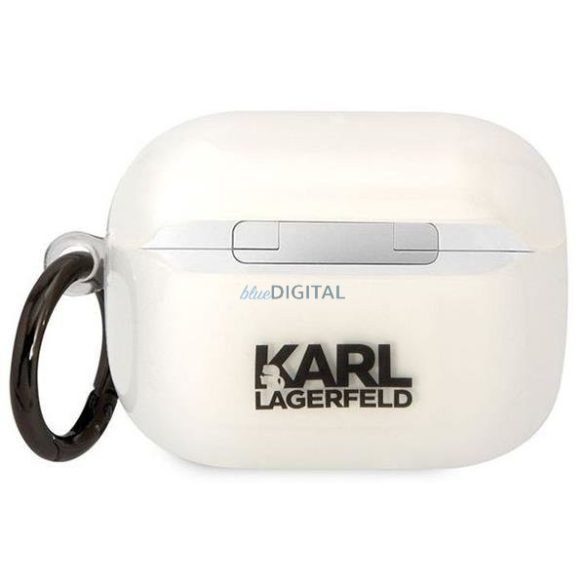 Karl Lagerfeld KLAPHNCHTCT Airpods Pro tok átlátszó ikonikus Choupette