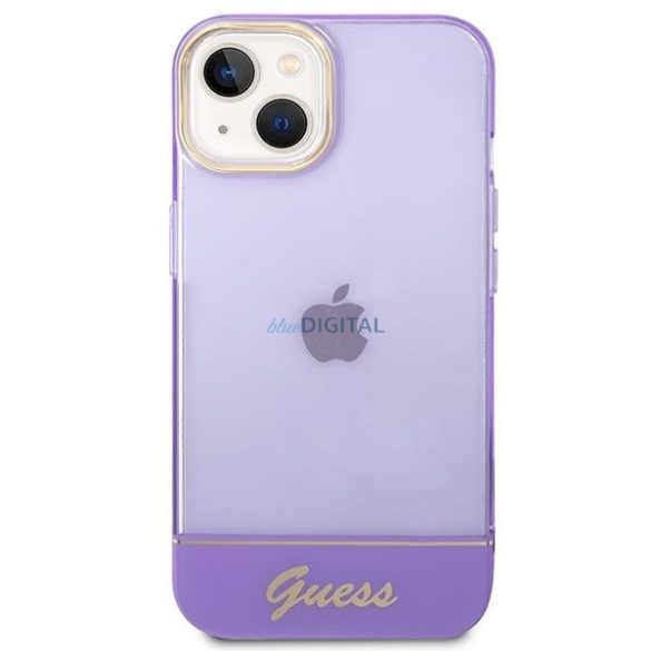 Guess GUHCP14MHGCOU iPhone 14 Plus 6,7" lila keménytok áttetsző