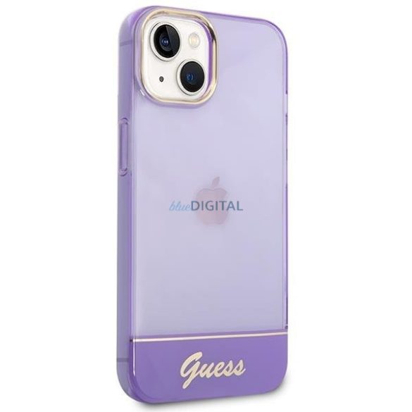 Guess GUHCP14MHGCOU iPhone 14 Plus 6,7" lila keménytok áttetsző