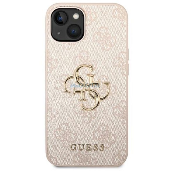 Guess GUHCP14S4GMGPI iPhone 14 6.1 "rózsaszín keménytok 4G nagy fém logó