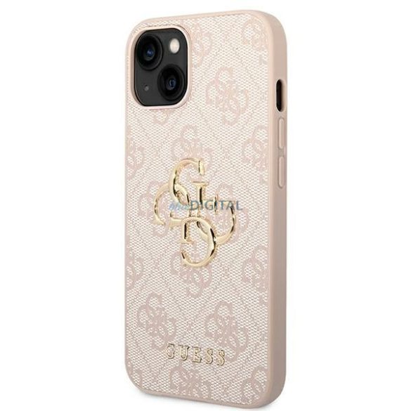 Guess GUHCP14M4GMGPI iPhone 14 Plus 6.7 "rózsaszín keménytok 4G nagy fém logó