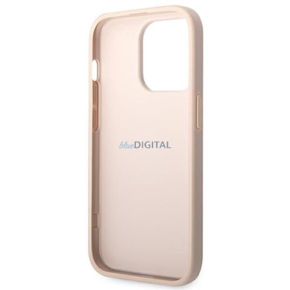 Guess GUHCP14L4GMGPI iPhone 14 Pro 6.1 "rózsaszín keménytok 4G nagy fém logó