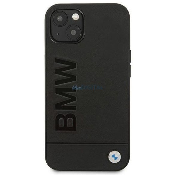 Etui BMW BMHCP14SSLLBK iPhone 14 6,1" fekete bőr bélyegző