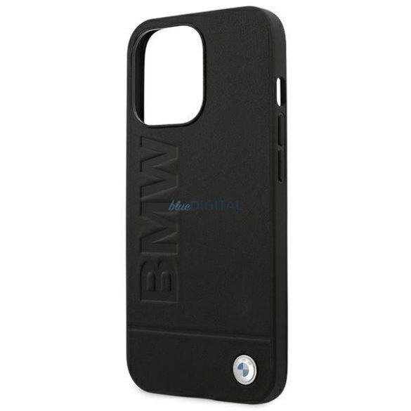 Tojás BMW BMHCP14XSLLBK iPhone 14 Pro Max 6.7 "fekete Bőr bélyegző