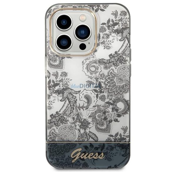 Guess GUHCP14XHGPLHG iPhone 14 Pro Max 6.7 "szürke keménytokos Porcelán kollekció